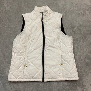 Lauren Ralph Lauren Women Jacket XL White Puffer Quilted Vest